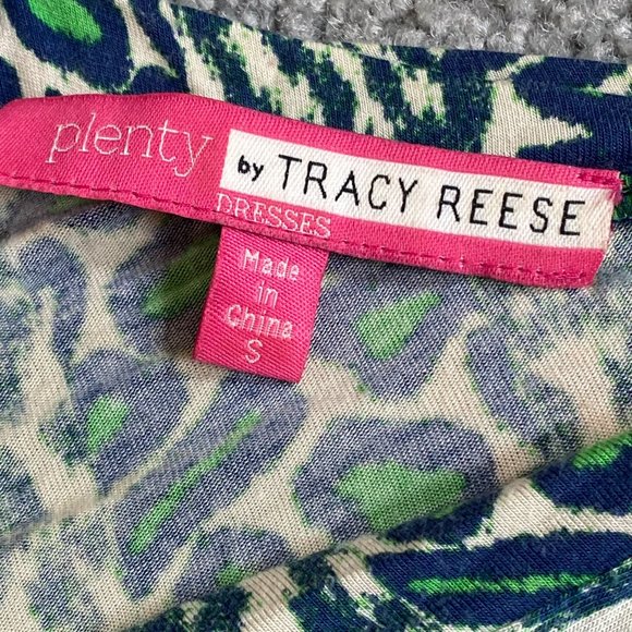 ♥ Plenty by Tracy Reese Sleeveless Cheetah Print Dress in Blue/Green SMALL   - H - Picture 7 of 8